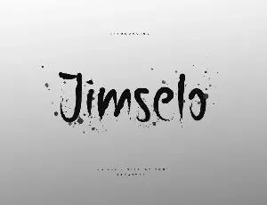 Jimselo font