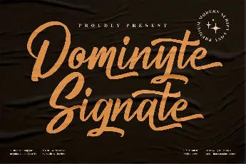 Dominyte Signate font