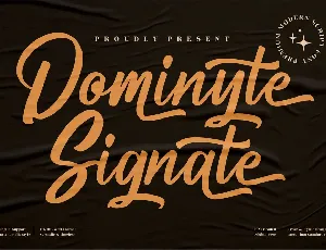 Dominyte Signate font