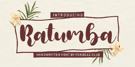 Ratumba font