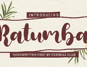 Ratumba font