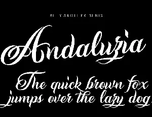 Andaluzia Personal Use font