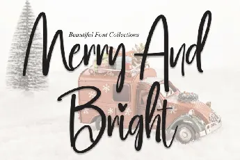 Merry And Bright Script font