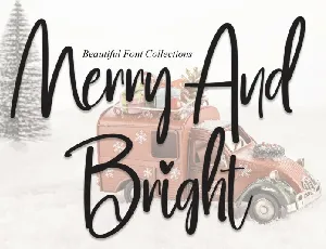 Merry And Bright Script font