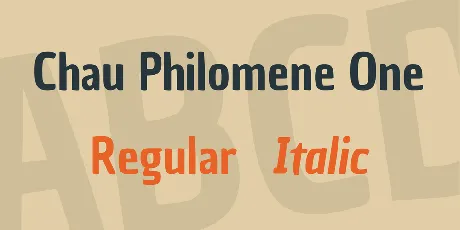 Chau Philomene One font