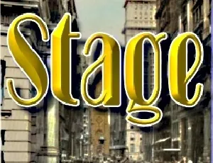 Stage font