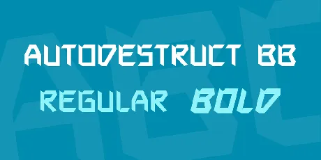 Autodestruct BB font