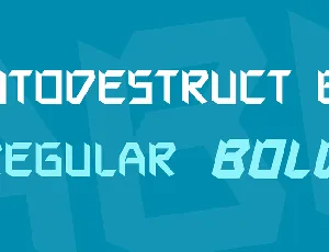 Autodestruct BB font