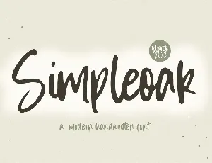 Simpleoak font