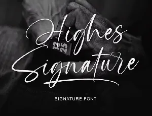 Highes Signature font