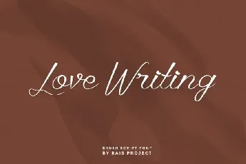 Love Writing Script font