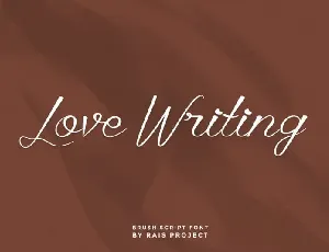 Love Writing Script font