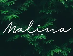 Malina Script font