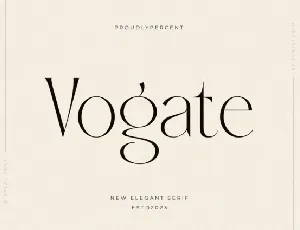 Vogate font