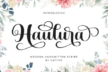 Haulura Script font