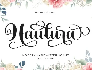 Haulura Script font