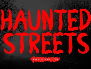 Haunted Streets Display font