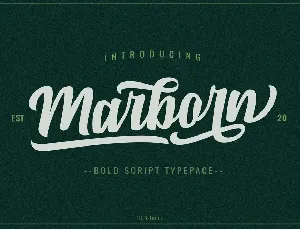 Marborn Typeface font