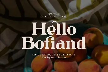 Hello Bofiand font
