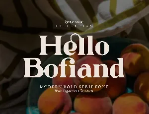 Hello Bofiand font