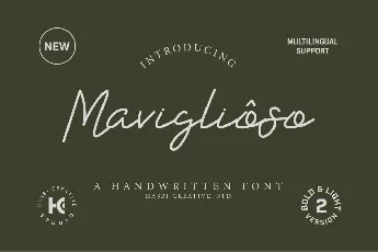 Maviglioso font