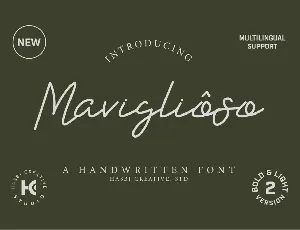 Maviglioso font