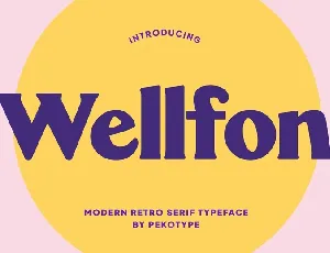 Wellfon font