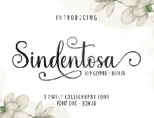 Sindentosa Calligraphy font