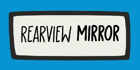 Rearview Mirror font