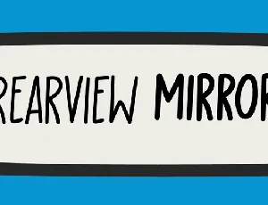 Rearview Mirror font