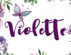 Violette Script font