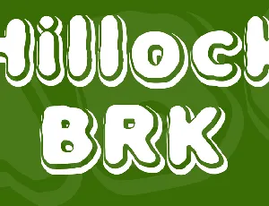 Hillock BRK font