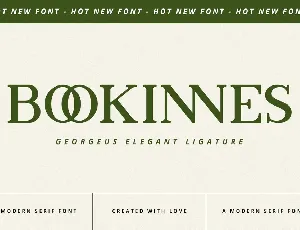 Bookinnes font