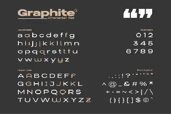 Graphite font