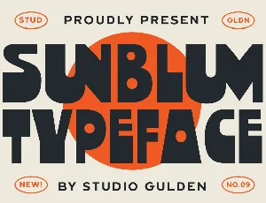 SG Sunblum font