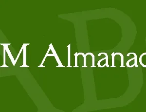 RM Almanack font