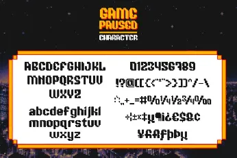 Game Paused Display font