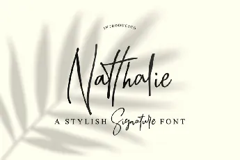 Natthalie Signature font