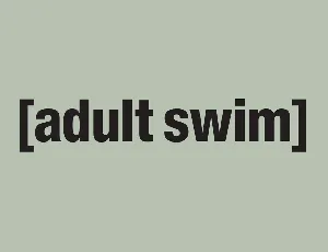 Adult Swim font