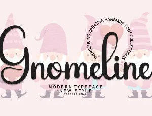 Gnomeline Script font