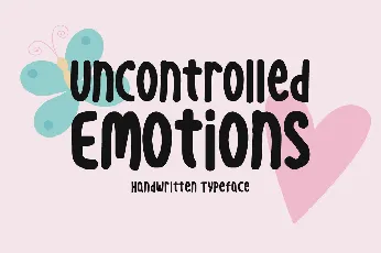 Uncontrolled Emotions font