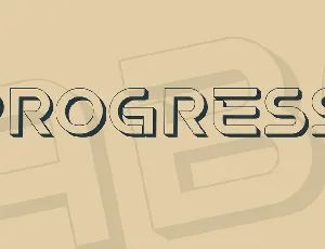 Progress font