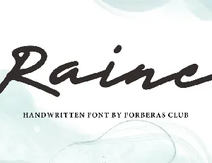 Rainee font