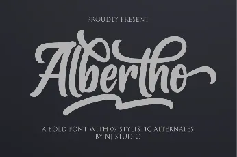 Albertho font