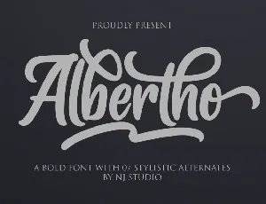 Albertho font