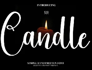 Candle Script font