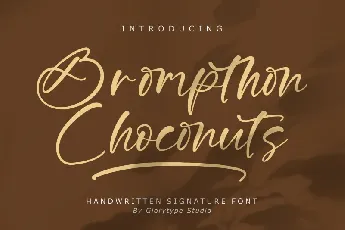 Brompthon Choconuts font