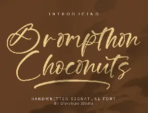 Brompthon Choconuts font