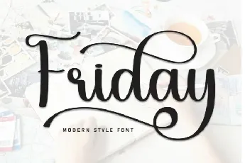 Friday Calligraphy font