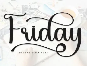 Friday Calligraphy font